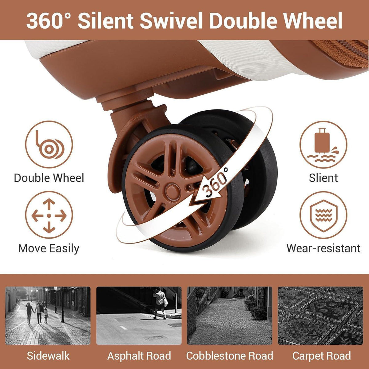 Hartschalenkoffer L (65cm) Cremeweiß mit TSA Schloss