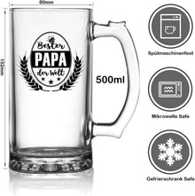 Bierkrug Bierglas Vatertag Premium Geschenkbox 500ml