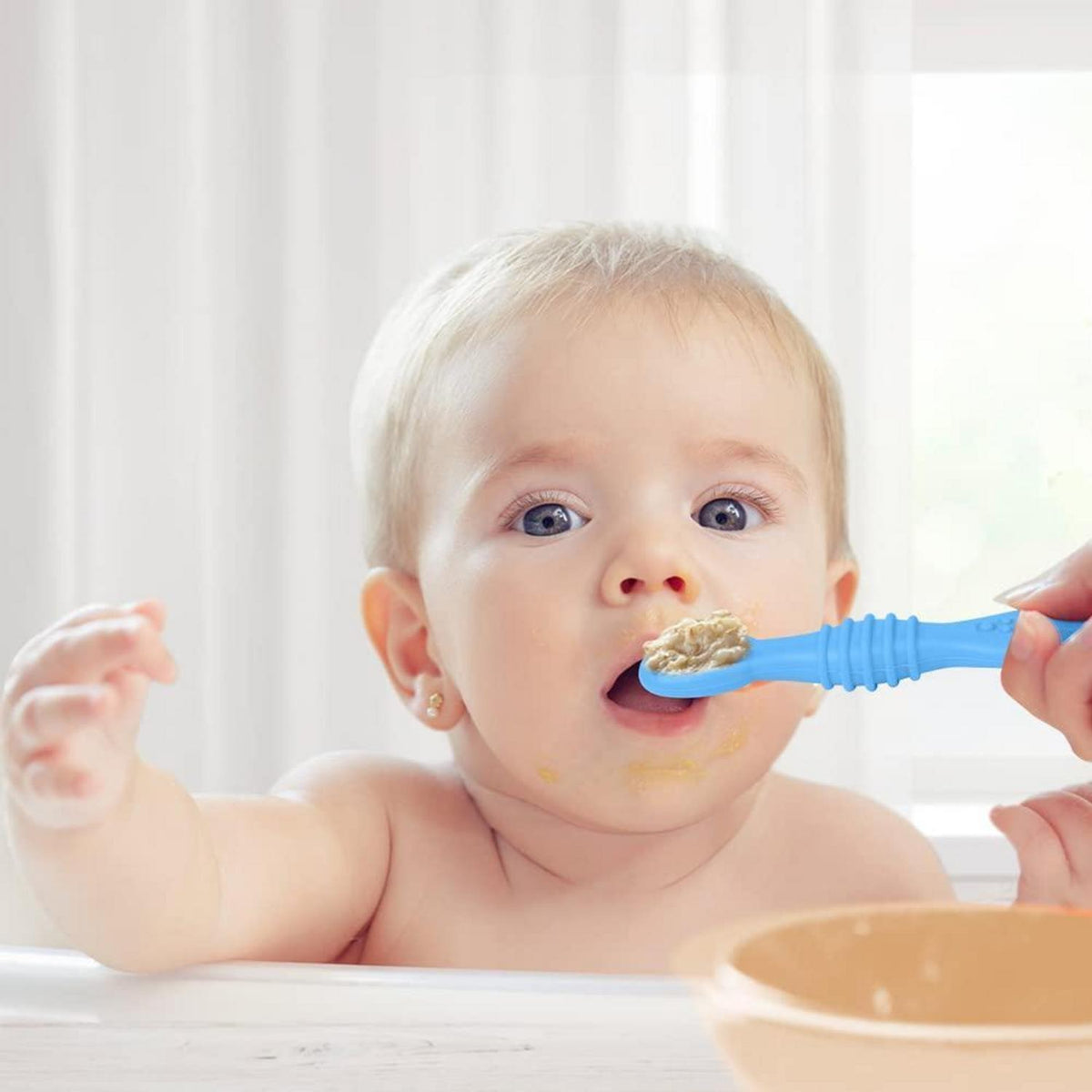 Baby Lernlöffel Silikon – 4er Set zum Selber Essen