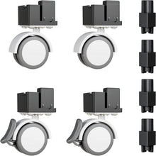 Stapelkäfig Universalrad und Zubehörset, 4 Räder - Schwarz