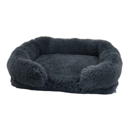 Orthopädisches Hundebett mit abziehbaren Bezug - Grau, XL