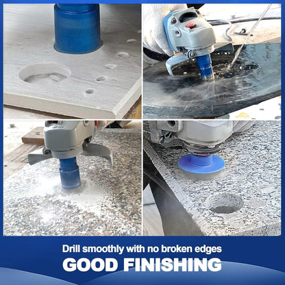 Diamantbohrer Set mit Fasenbohrer für Fliesen & Stein