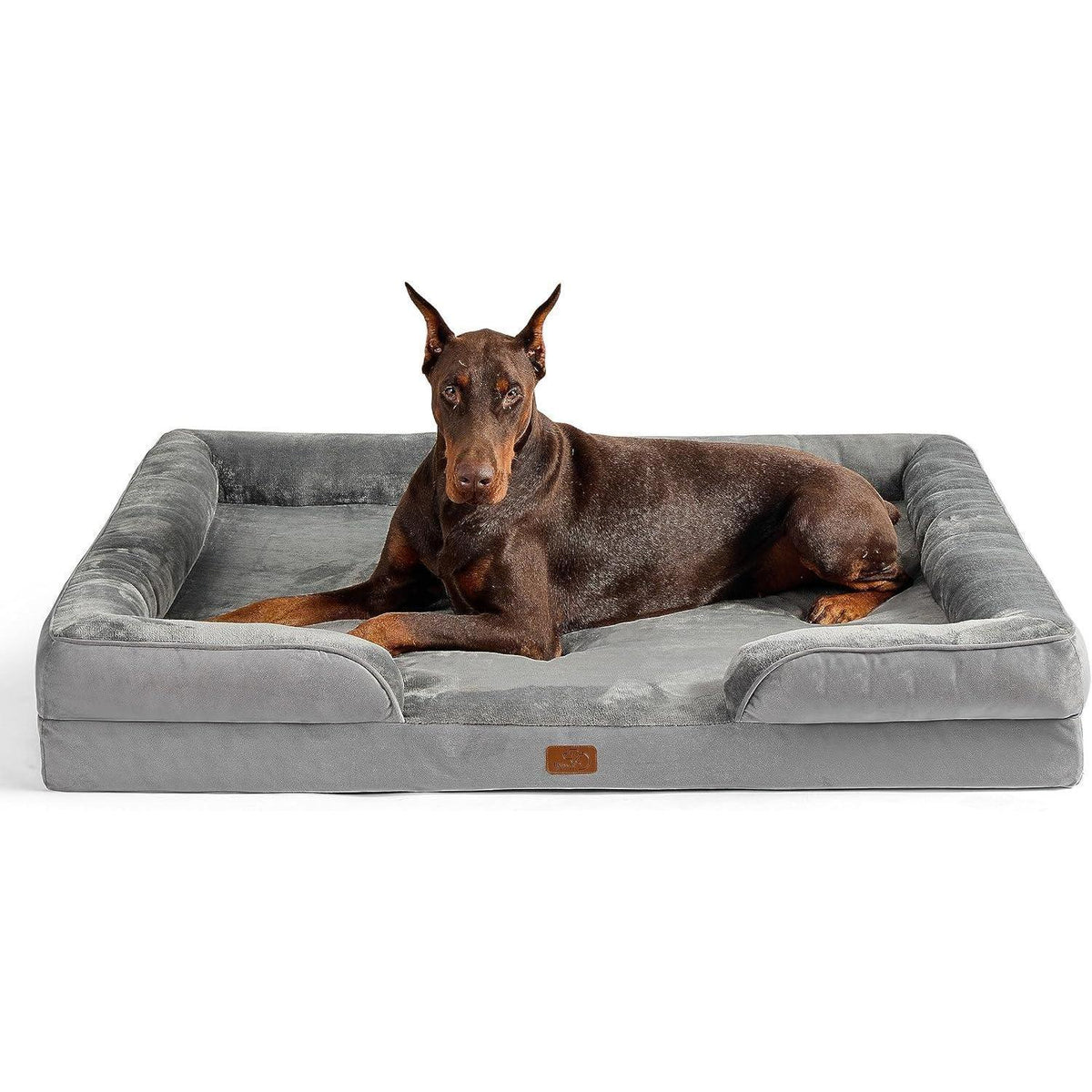 Orthopädisches Hundebett XXL Grau 134x106 cm