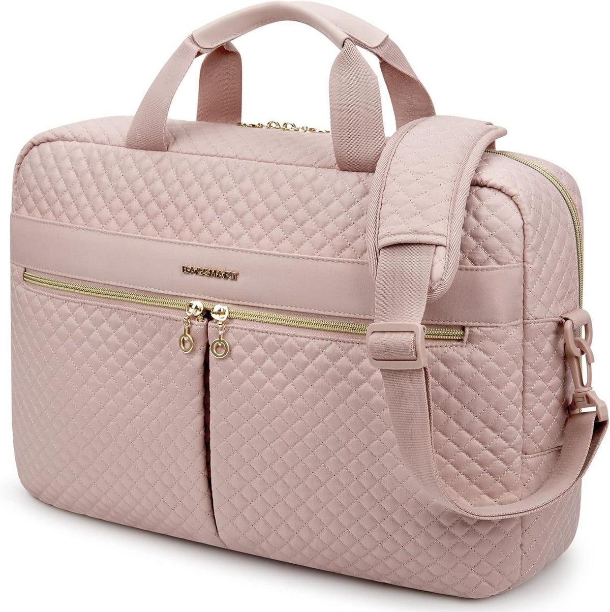 Große Laptoptasche 17,3 Zoll Pink für Damen Business Reise