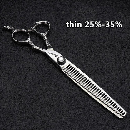 Professionelle Friseurschere 19cm - 4er Set für präzises Haareschneiden