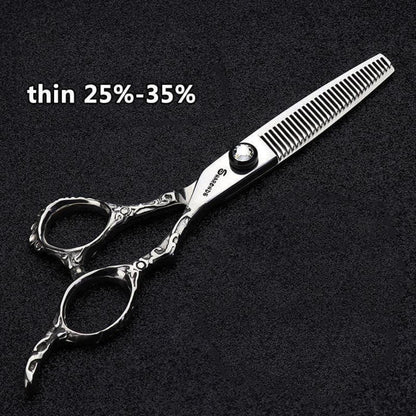 Professionelle Friseurschere 19cm - 4er Set für präzises Haareschneiden