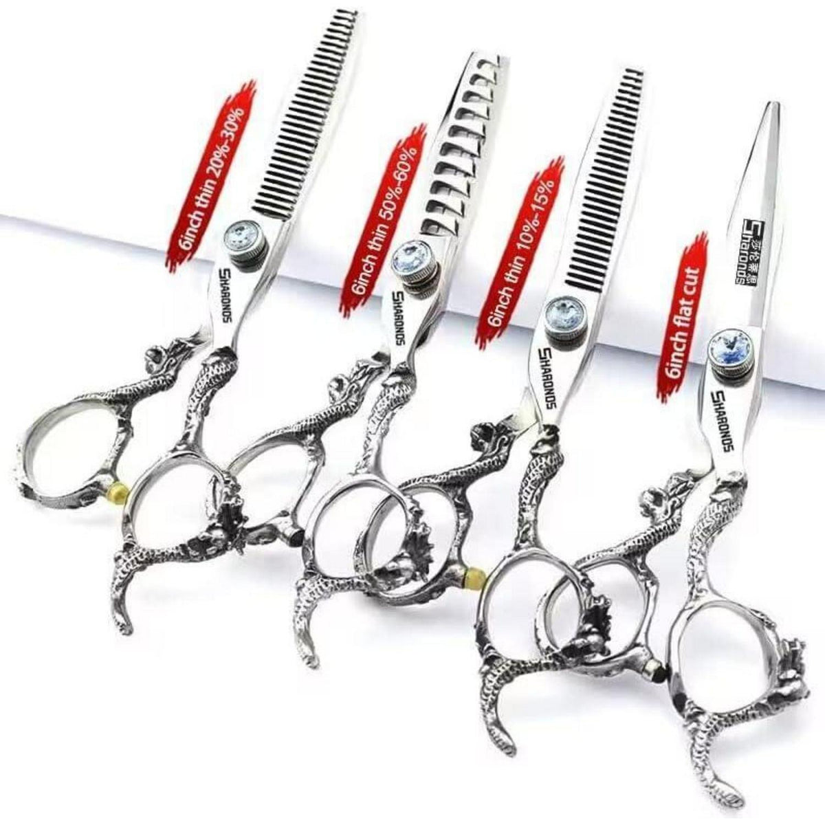 Professionelle Friseurschere Edelstahl 6/7 Zoll mit Saphir
