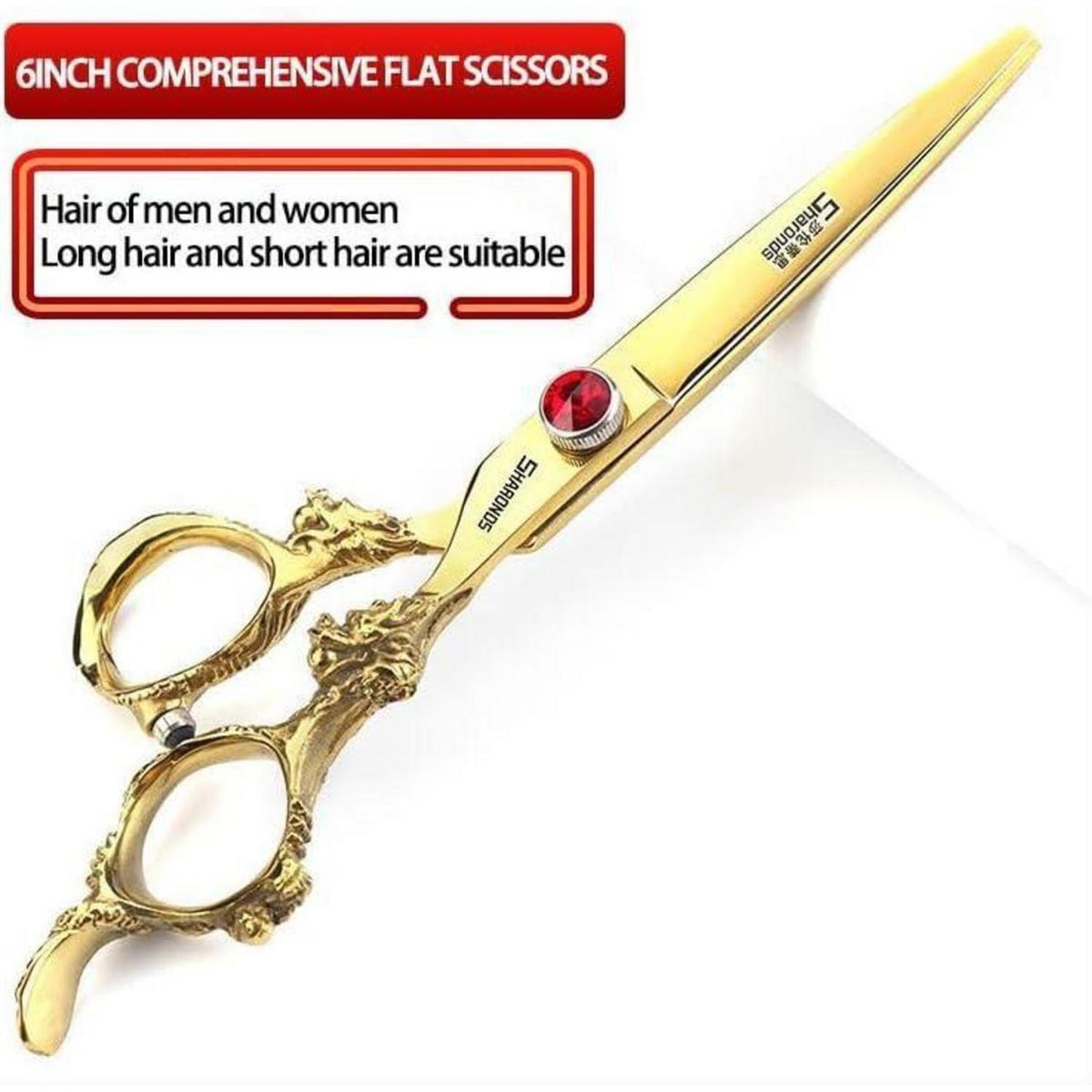 Japanische Friseurschere 6 Zoll – 3er Set | 440C Stahl | Profi Qualität