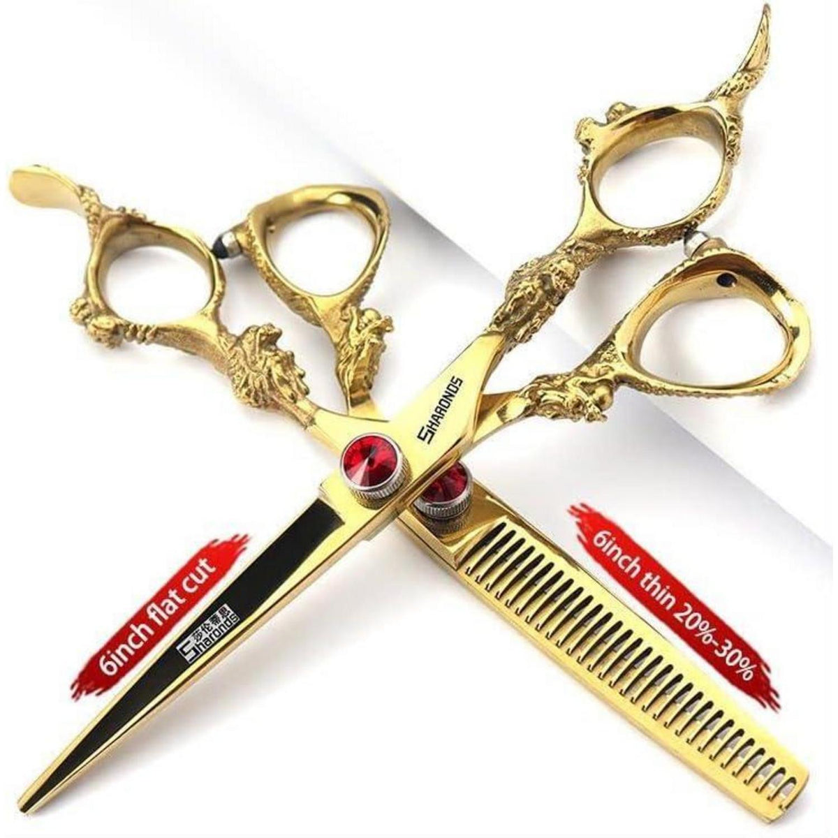 Japanische Friseurschere 6 Zoll – 3er Set | 440C Stahl | Profi Qualität