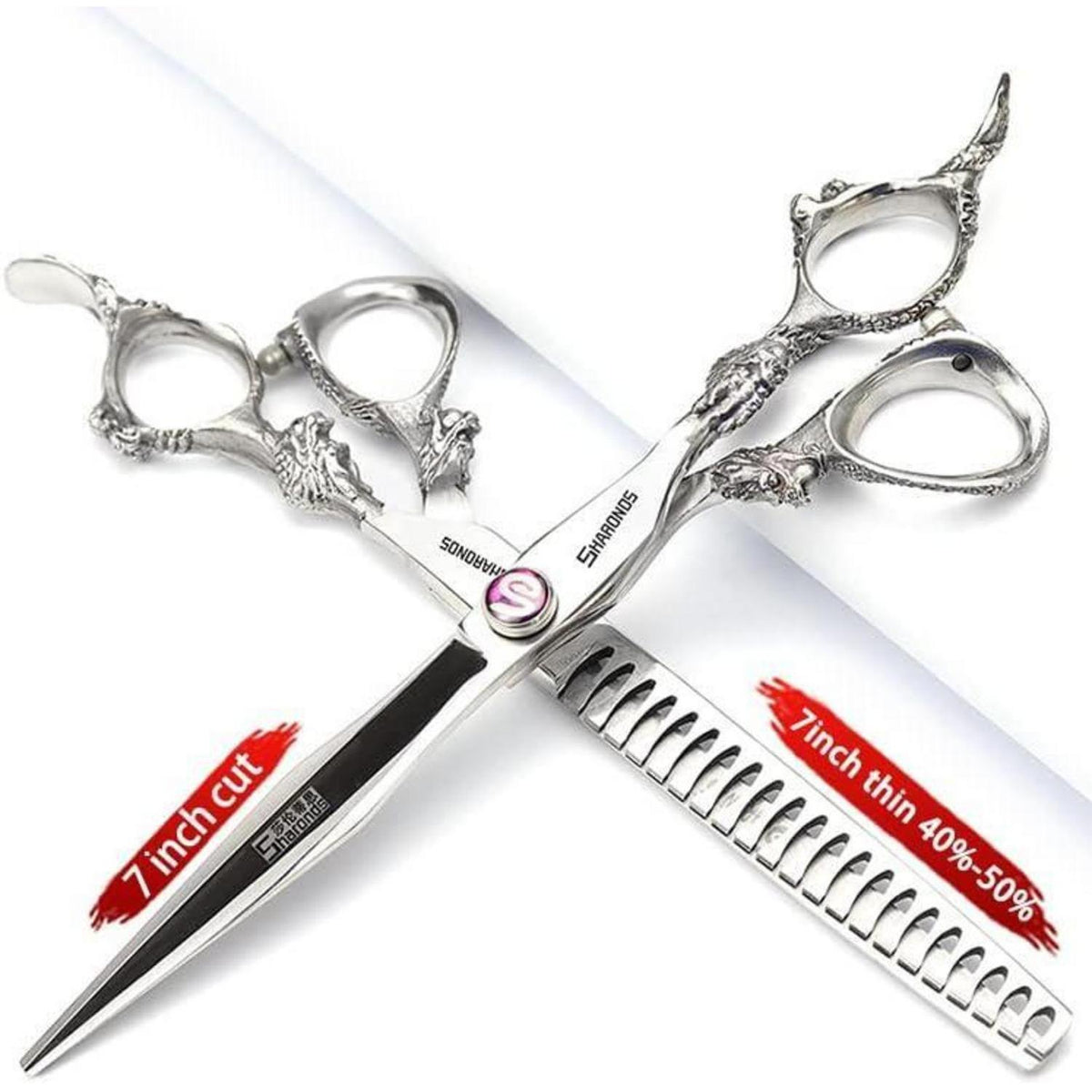 Japanische Friseurschere 7 Zoll – 4er Set – 440C Stahl