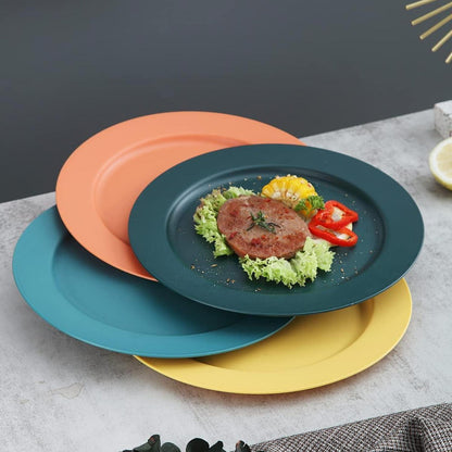 10 Zoll Kunststoff Teller Set – 8 Stück, Spülmaschinenfest & Unzerbrechlich