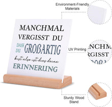 Inspirierende Tischdeko Geschenke für Frauen Männer - Zitate Dekoration Geburtstag Weihnachten