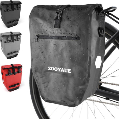 Fahrradtasche Gepäckträger 28L Wasserdicht Reflektoren