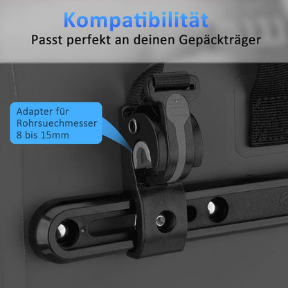 Fahrradtasche Gepäckträger 28L Wasserdicht Reflektoren