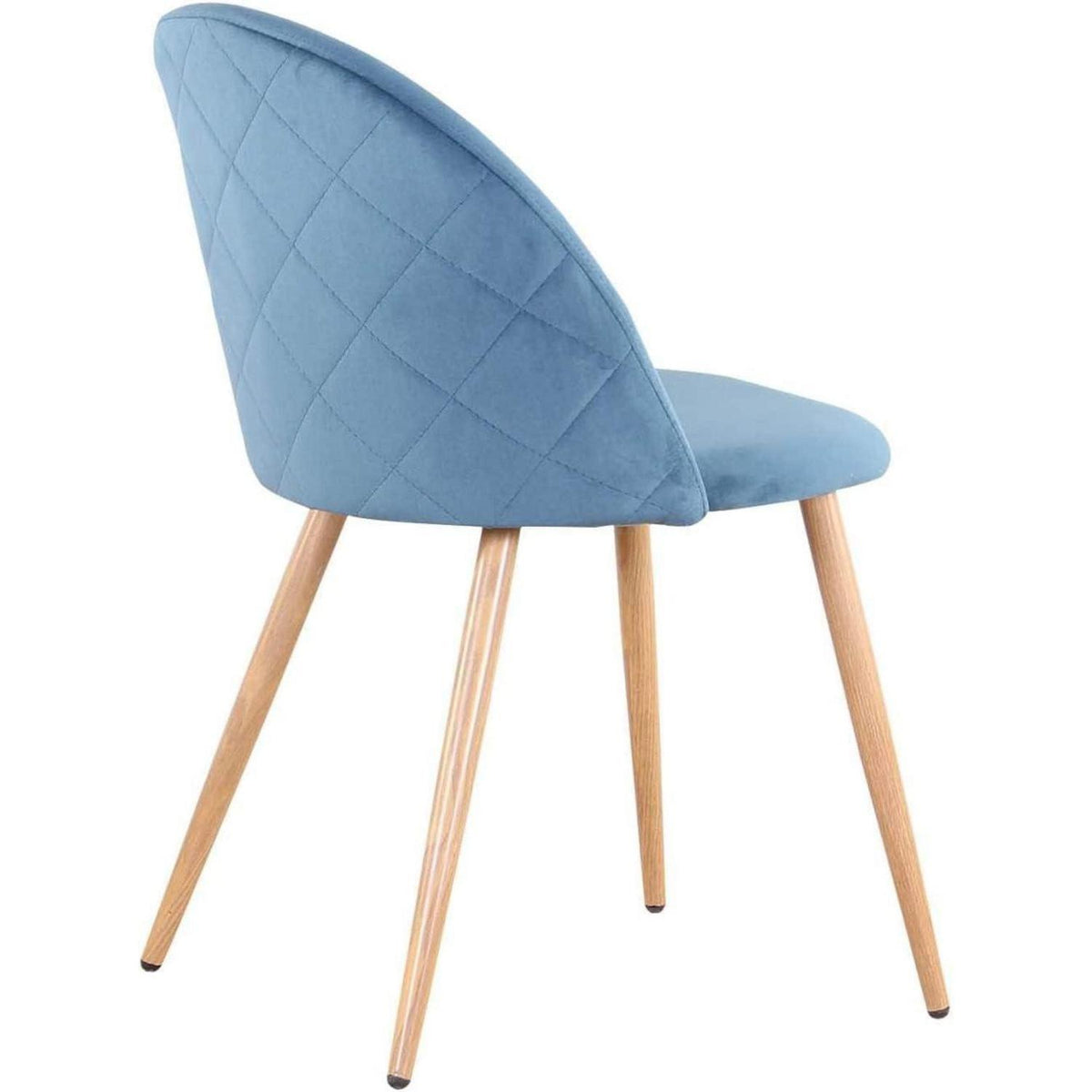 Samt Esszimmerstühle Set (Blau, 6er-Set) – Modern & Komfortabel