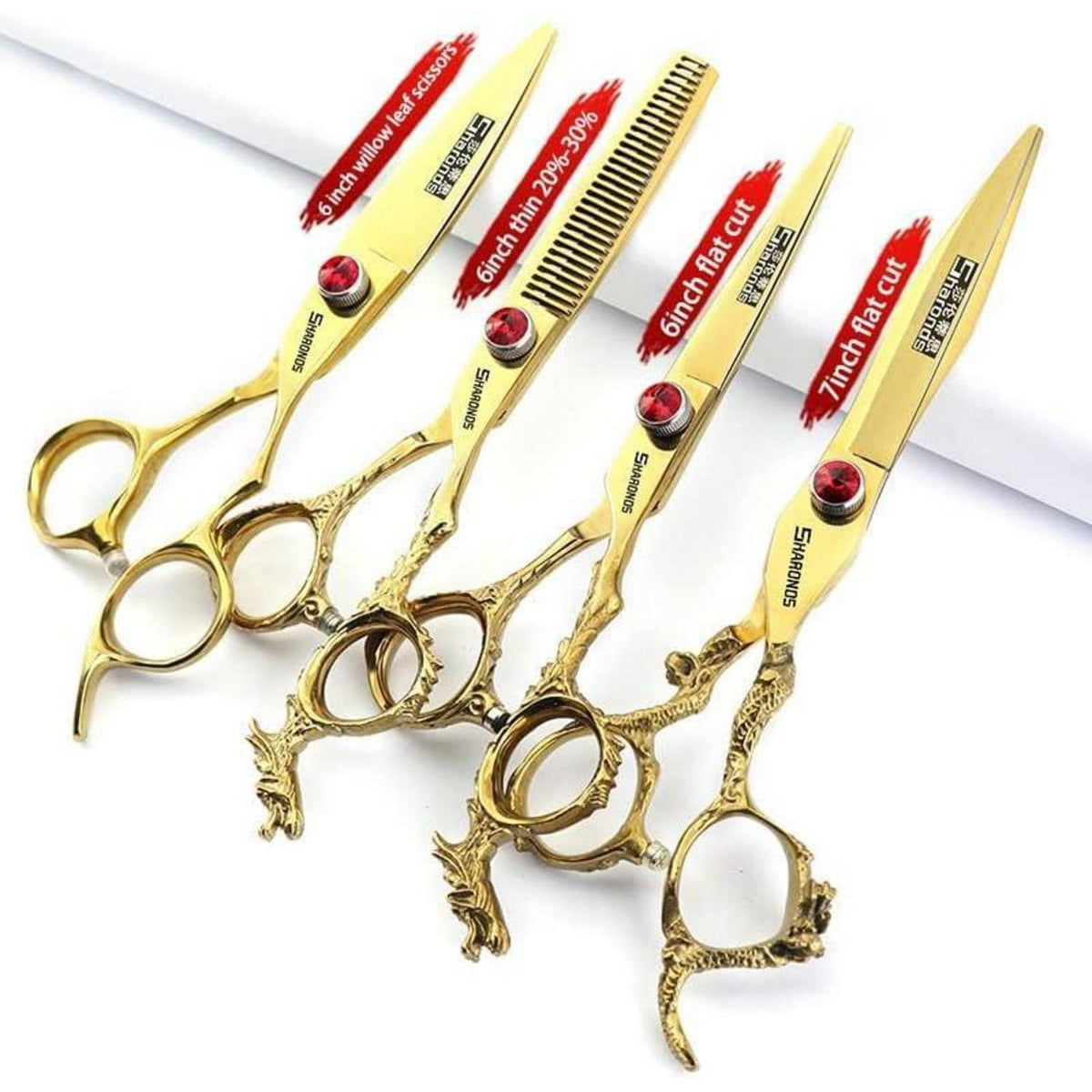 Professionelle Friseurschere 6 Zoll (4er Set) Edelstahl