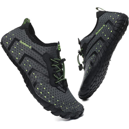 Wasserschuhe Damen Herren Grau Schnelltrocknend Gr. 36-46