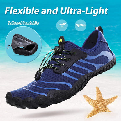 Wasserschuhe Damen Herren Schnell Trocknend Blau 36-46