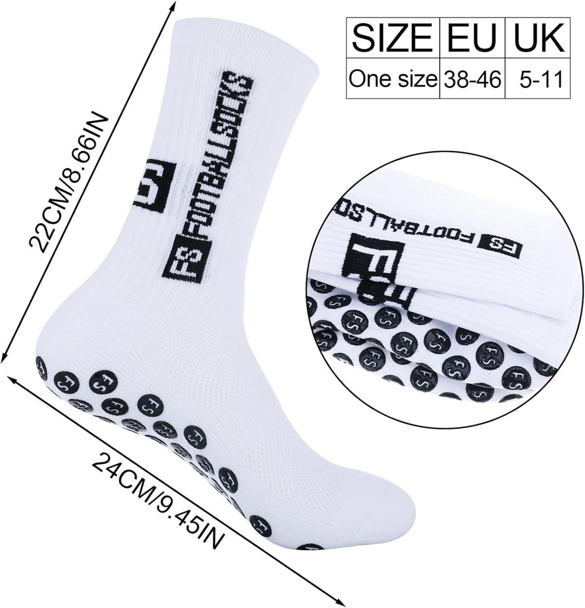 3 Paare Sport-Fußballsocken für Herren Damen