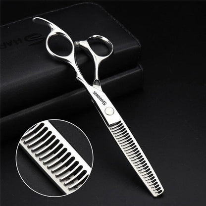 Professionelle Friseurschere 6 Zoll Edelstahl Set 7-teilig