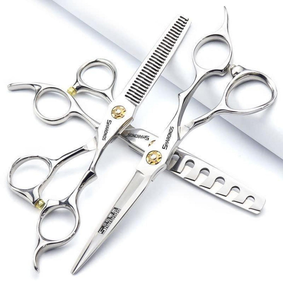 Fellschere Edelstahl 6 Zoll – 3er Set für Hunde & Katzen