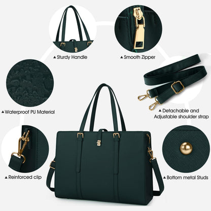 Große Handtasche Damen Wasserdicht Laptop Shopper 15.6 Zoll