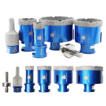 Diamantbohrer Set für Fliesen & Granit mit Fingerfräser