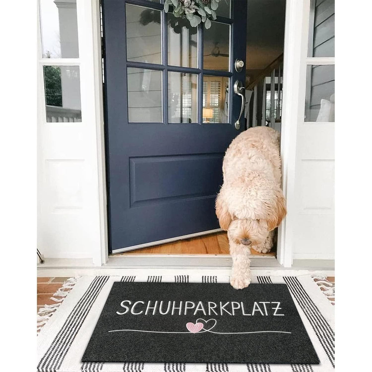 Fußmatte 90x60 cm – Rutschfest & Schmutzfangend für Innen & Außen