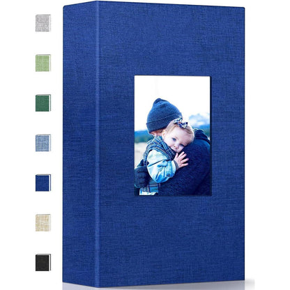 Fotoalbum Dunkelblau mit 300 Fotos, Leineneinband, 10x15 cm