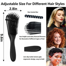 Lockiges Haar Haarbürste Set 10-in-1 mit
