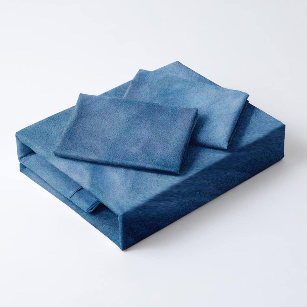 Bettwäsche 135x200 Britisch Kurzhaar Katzenmotiv 4tlg. Blau Weiß