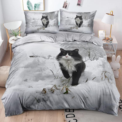 Norwegische Waldkatze Bettwäsche 135x200, 4-teilig, Flauschig