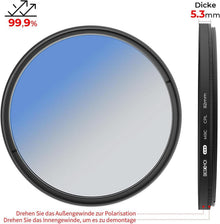 62mm CPL Filter Polarisationsfilter 30-Fach Vergütung