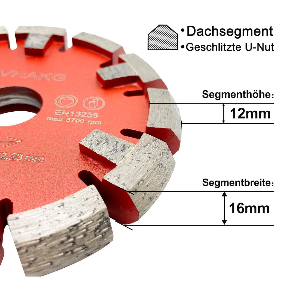 Diamant-Trennscheibe für Estrich & Beton, 130mm