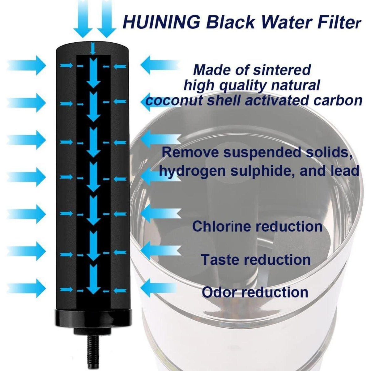 Wasserfilter Set: Schwarzfilter & Fluorid-Entferner