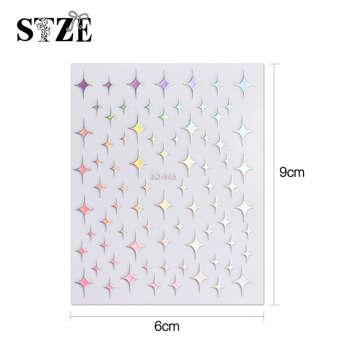 Aurora Nagelsticker – 12 Blatt Holografische Nail Art Aufkleber