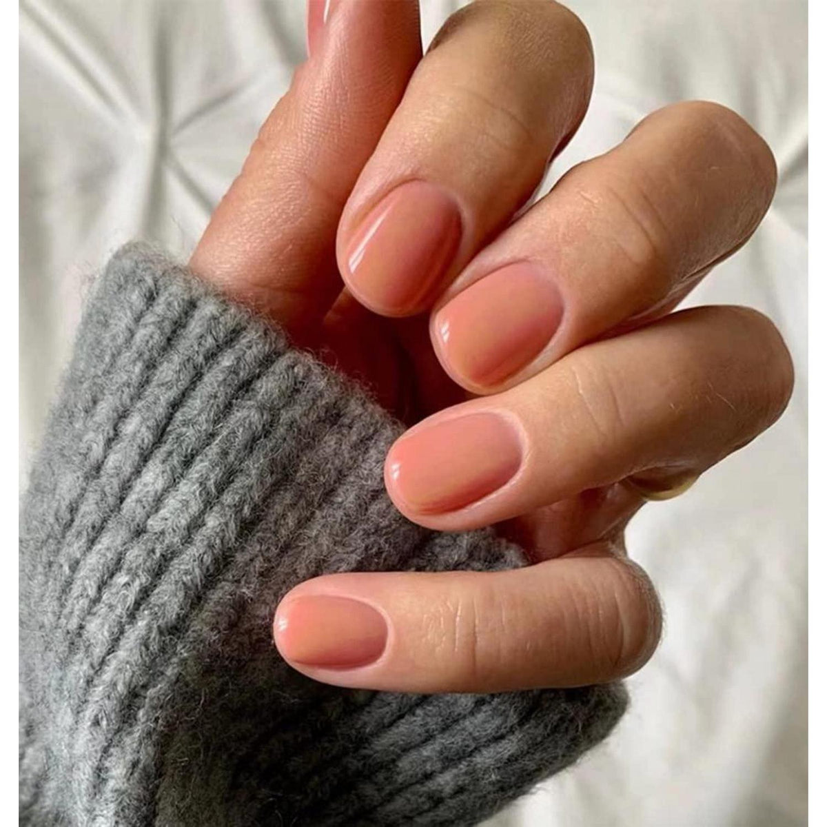Kurze Quadratische Press On Nails – Glänzend Rosa, 24 Stück