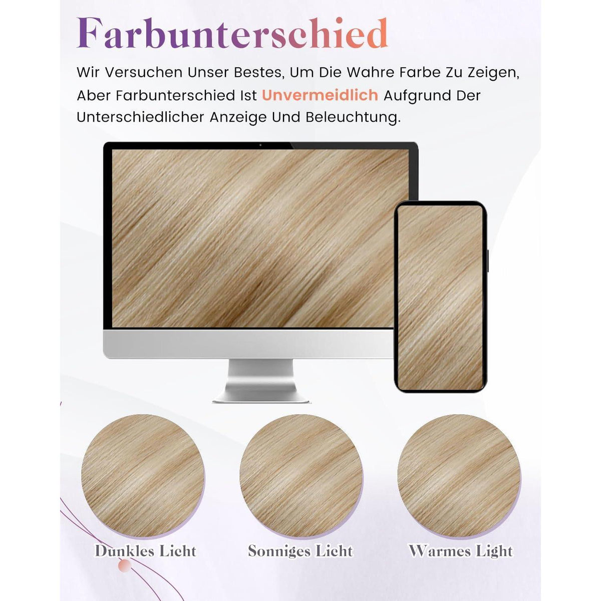 Echthaar Zopfbraut – Braun Blond Highlight 35cm