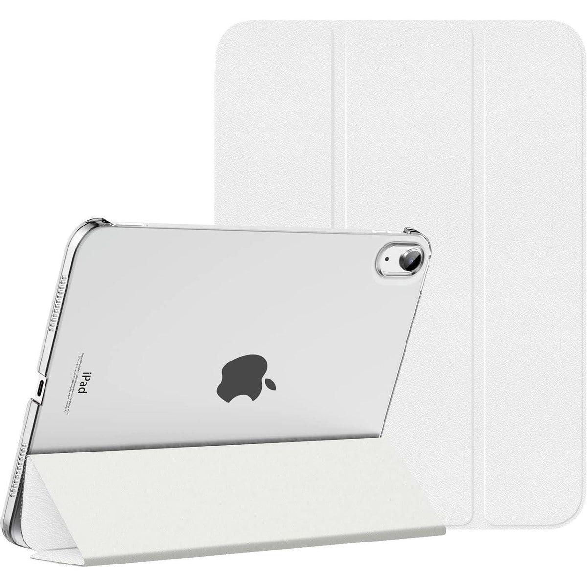 Schlanke Schutzhülle für iPad 11/10. Gen. mit Ständer, Weiß