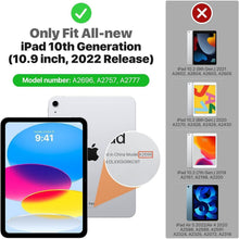 iPad Hülle 11/10. Gen. 11/10,9 Zoll Orange mit Ständer