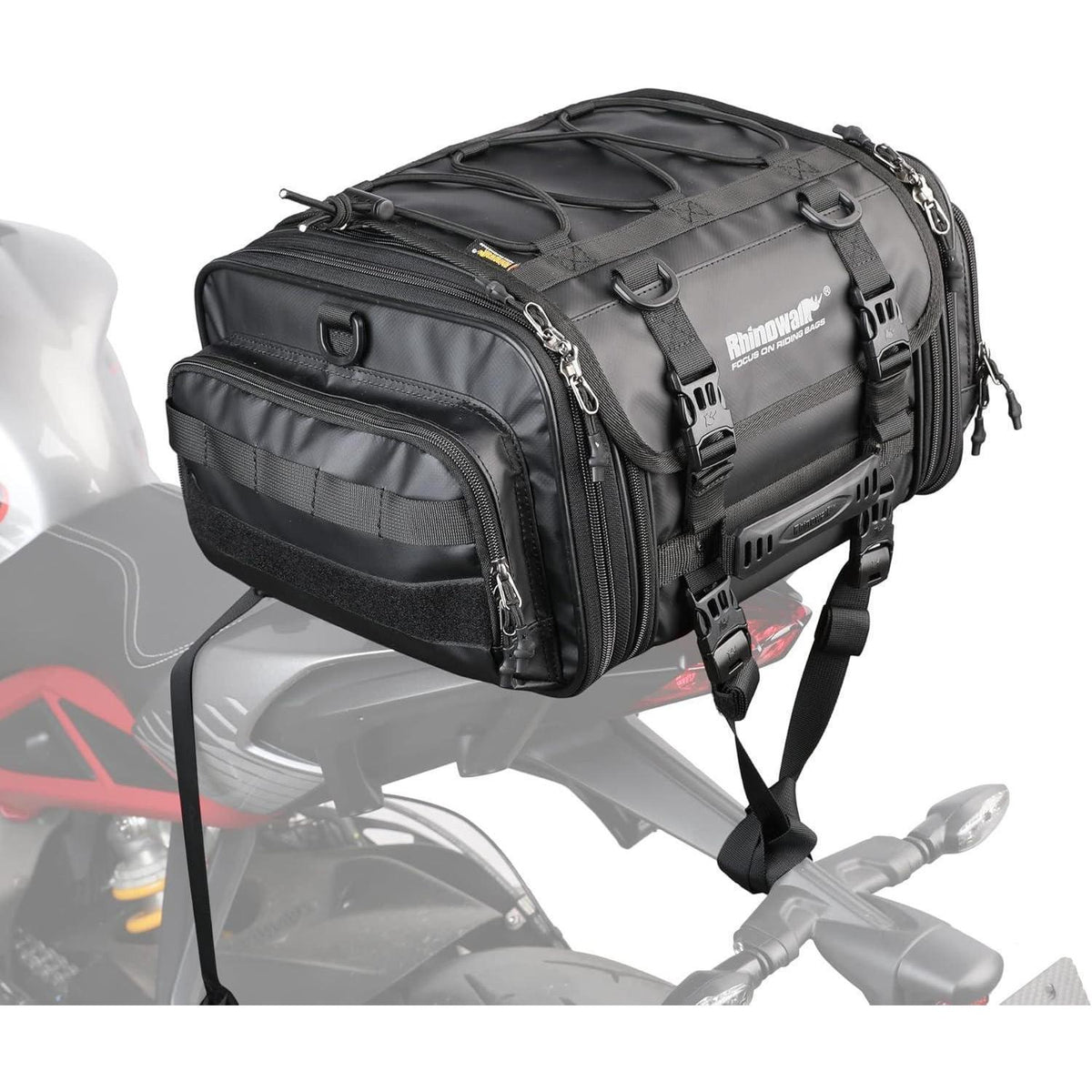 Motorrad Rücksitztasche 19-26L Wasserdicht & Erweiterbar