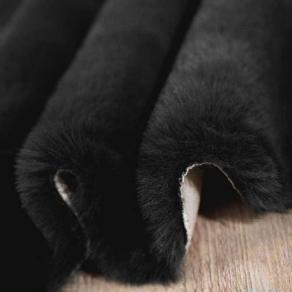 Flauschiger Teppich Schwarz 240x300 cm - Wohnzimmer & Schlafzimmer