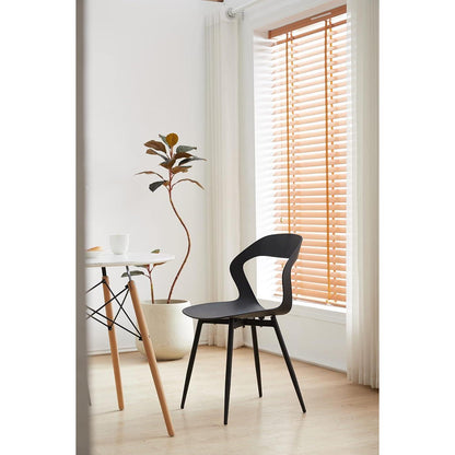 Moderner Esszimmerstuhl Set 4er – Skandinavischer Design Stuhl Schwarz