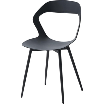 Moderner Esszimmerstuhl Set 4er – Skandinavischer Design Stuhl Schwarz