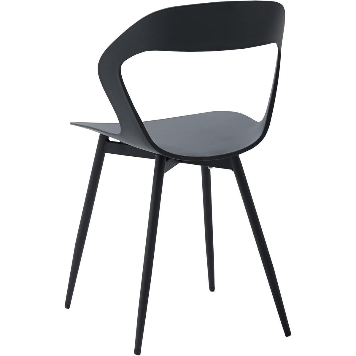 Moderner Esszimmerstuhl Set 4er – Skandinavischer Design Stuhl Schwarz