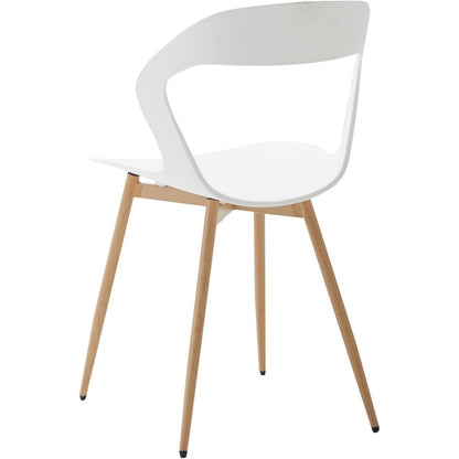Moderner Esszimmerstuhl Set 4er – Skandinavischer Design Stuhl Weiß