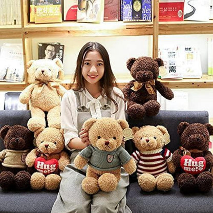Teddybär mit Kapuze – Kaffeefarbe, 30cm
