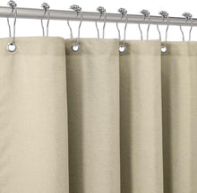 Duschvorhang Leinen Wasserdicht Anti Schimmel Taupe 182x92cm
