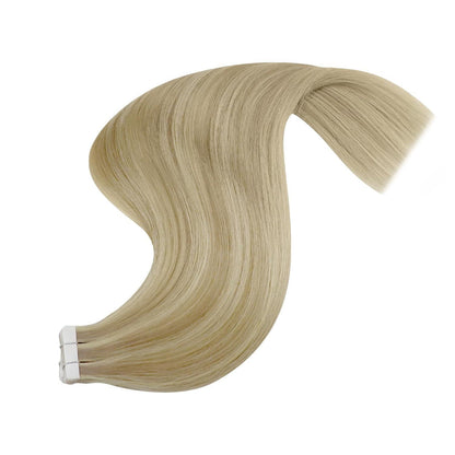 Blond Tape Extensions Echthaar 60 cm – Remy Haare Gerade