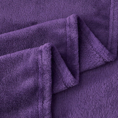 Kuscheldecke Flauschig Violett 150x200 cm XL Warme Sofa Decke